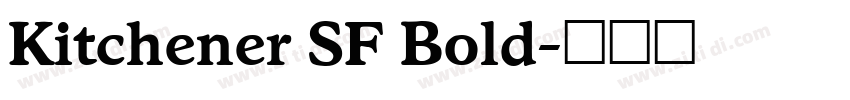 Kitchener SF Bold字体转换
